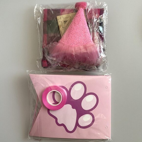 HAPPY BIRTHDAY DOG BANDANA HAT BANNER PARTY SET, PINK - Picture 8 of 12